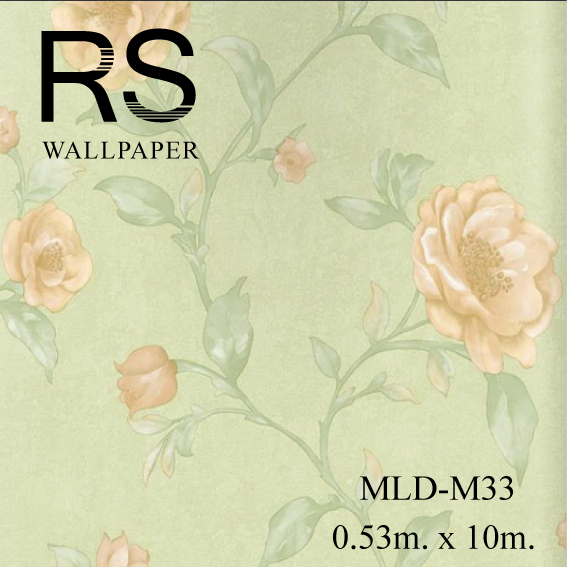 วอลเปเปอร์ลายดอกไม้ MLD-M33