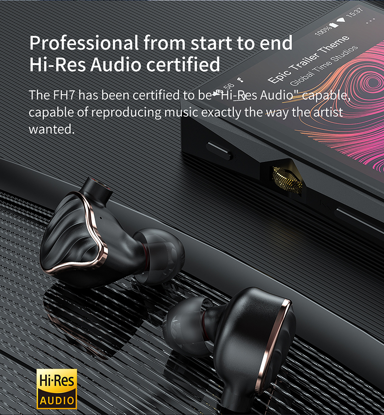 ขาย FiiO FH7 หูฟังระดับ Flagship 5ไดรเวอร์ ไฮบริด (1dynamic + 4Balanced Amature)
