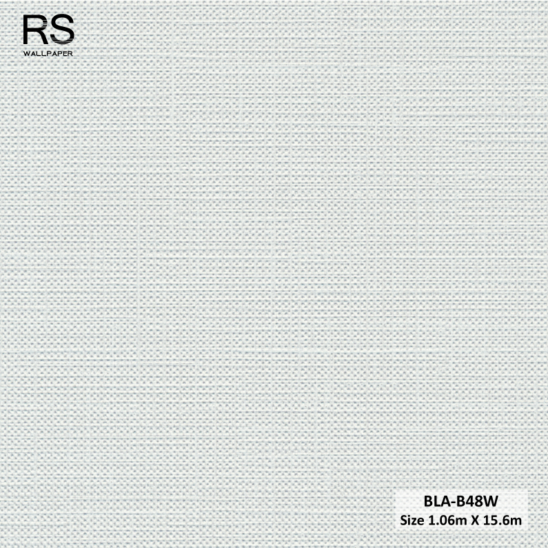 วอลเปเปอร์ลายผ้า สีเทาอ่อน BLA-B48W