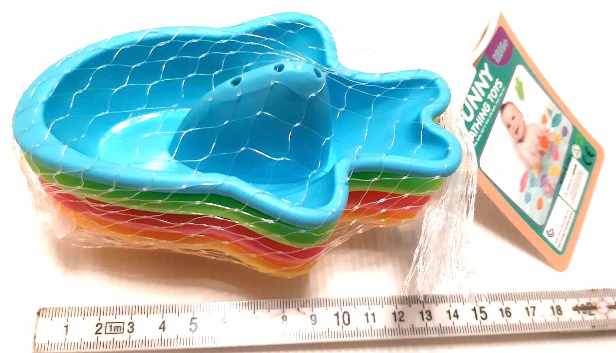 เรือฉลามลอยน้ำ 4 ชิ้นถุงตาข่าย 7x13 ซม.