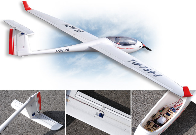 ASW28 RC Glider Plane 2,600mm.