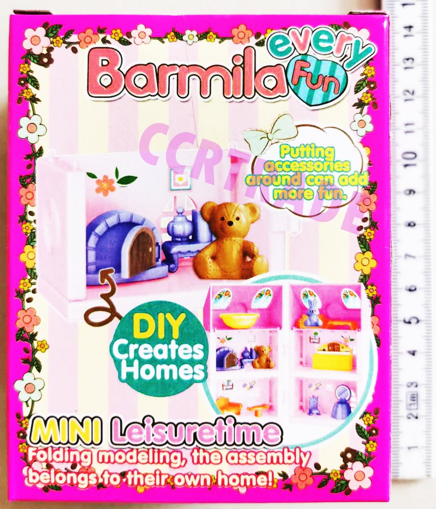 บ้านตุ๊กตาหมีกระต่ายกล่อง 8.5x11 ซม.(งานห้าง)