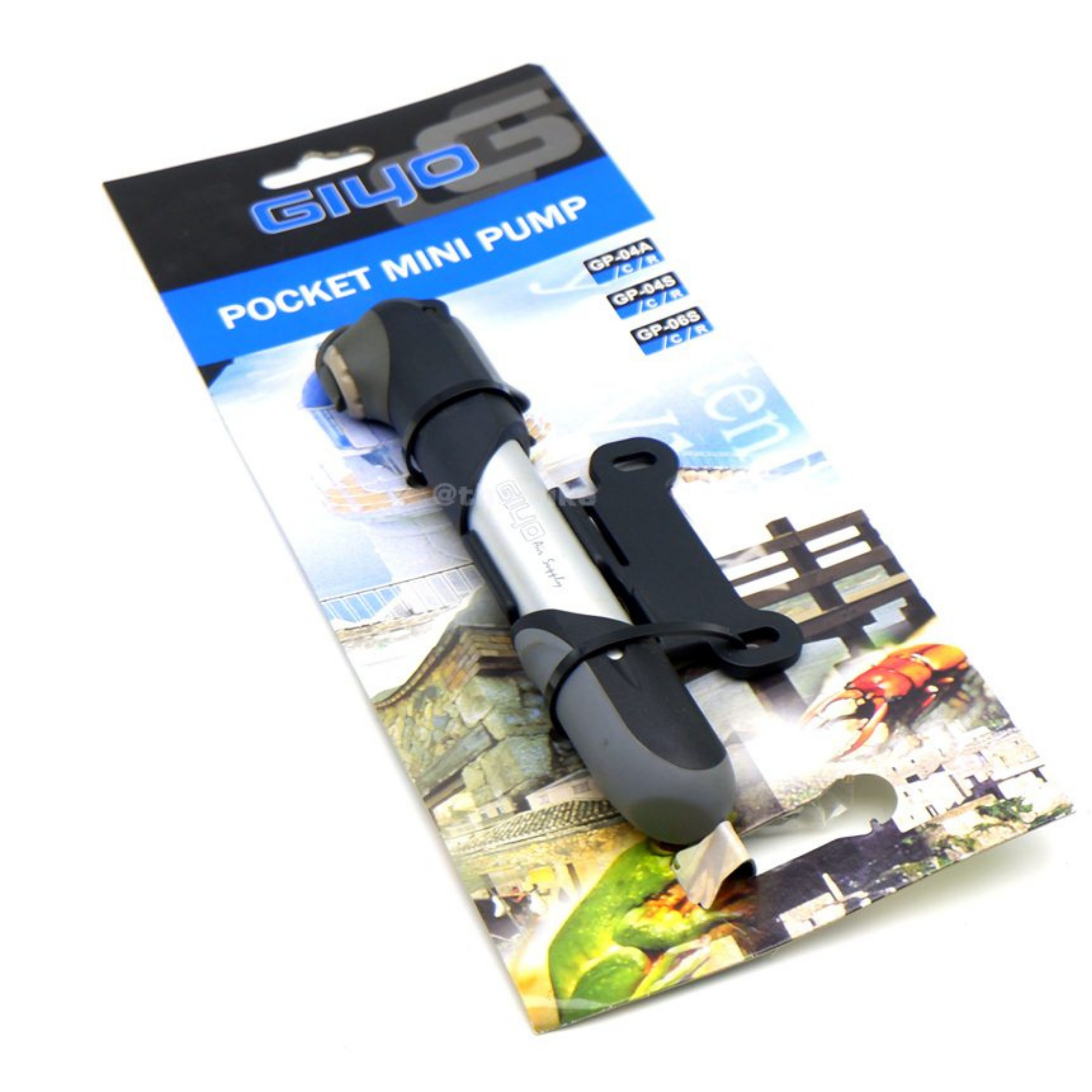 สูบลมจักรยานแบบพกพา GIYO GP-04A Pocket Alum Mini Pump