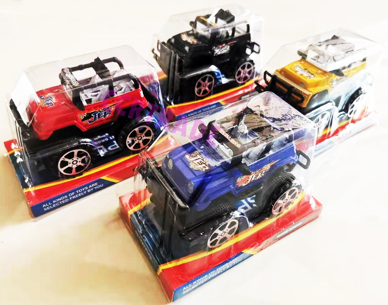 รถจิ๊บสีสด มีลานฝาครอบ 15.5 ซม.