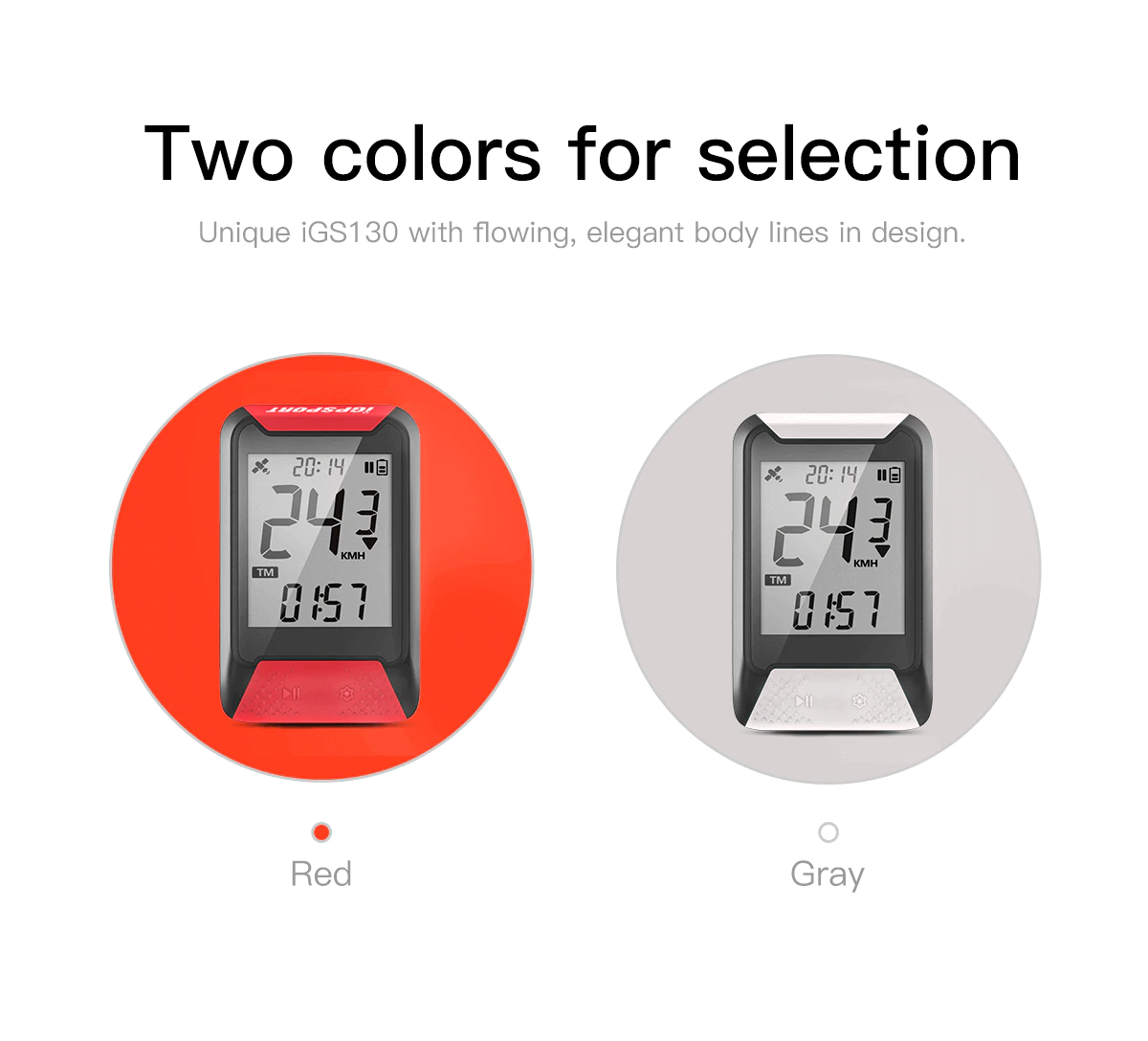 ไมล์จักรยาน GPS ไมล์วัดความเร็วแบบ GPS IGPSPORT iGPS รุ่น iGS130