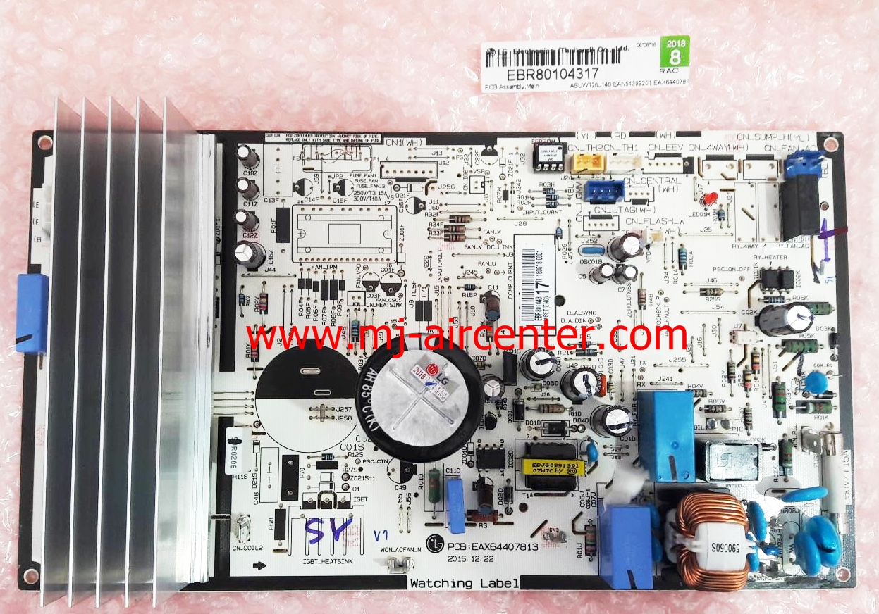แผงเมนบอร์ดคอยล์ร้อน LG #EBR80104317#