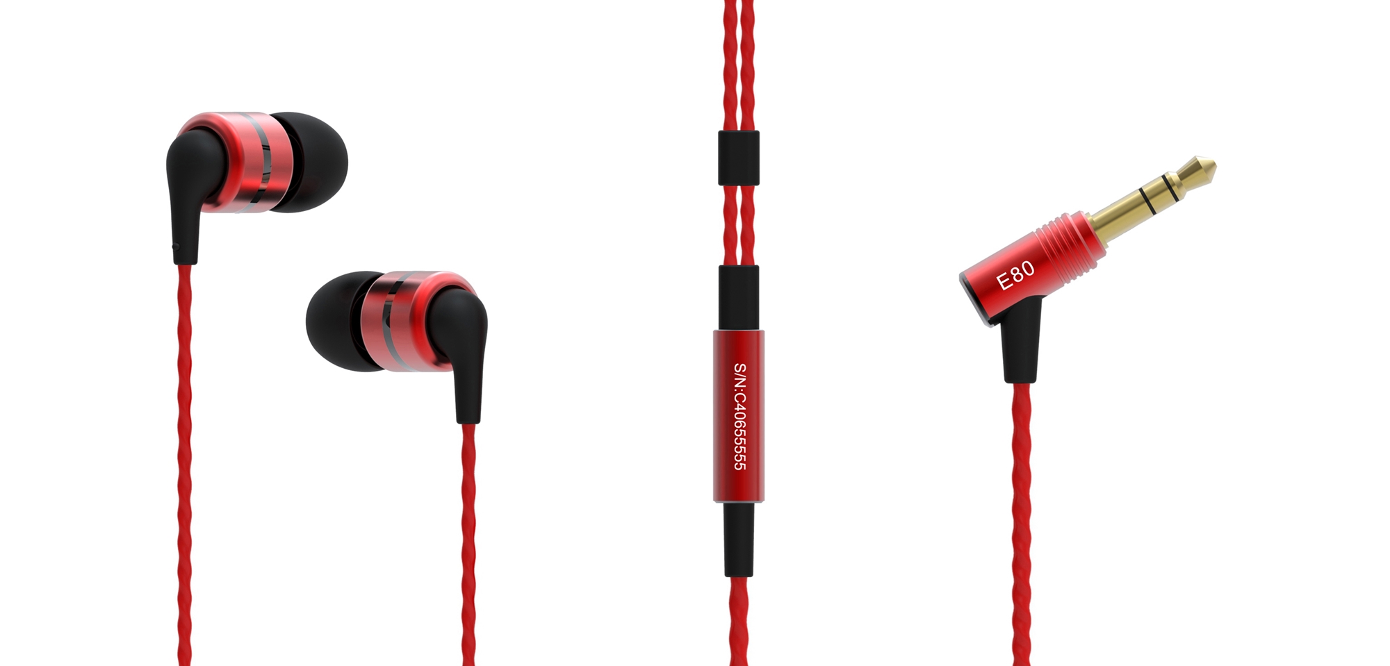 ขาย หูฟัง soundmagic e80S หูฟัง อินเอียร์ In-ear (รุ่นมีไมค์ในตัว) เสียงดีฟังสนุก ให้รายละเอียดเสียงครบถ้วน เบสดุดันจัดเต็ม ดีไซน์สวย น้ำหนักเบา ตัดเสียงรบกวนได้ดี