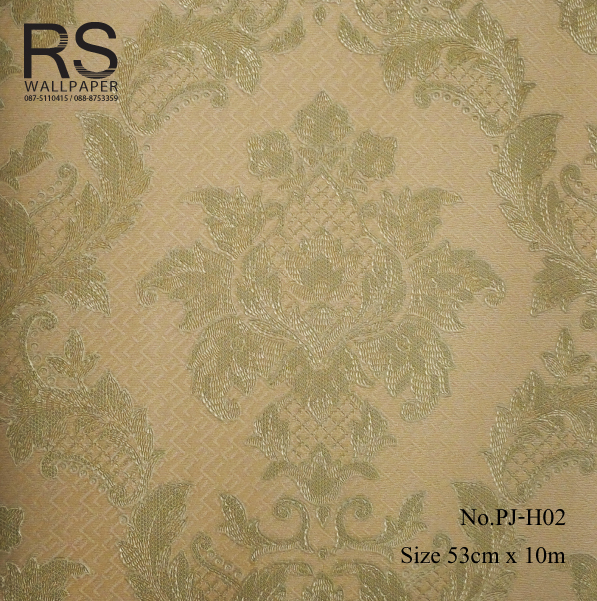 วอลเปเปอร์ ลายหลุยส์สีเหลืองทอง No.PJ-H02