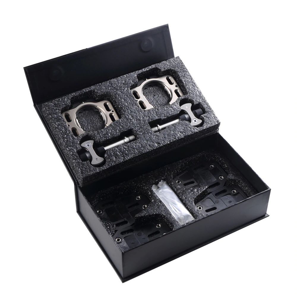 บันไดปั่นจักรยาน แกนไทเทเนี่ยม 69+ ใช้คลีทเหมือน speed play road bike pedals