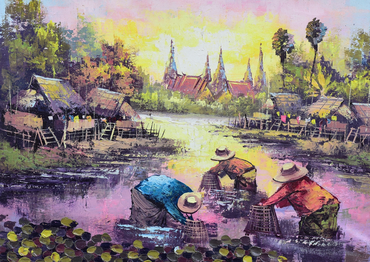 วอลเปเปอร์ ภาพสีน้ำมัน SS0143