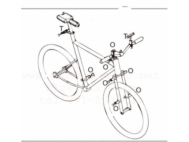 ตัว T เสริมยึดอุปกรณ์ ใชติดไฟ ไมล์จักรยาน ขาเสริมจักรยาน
