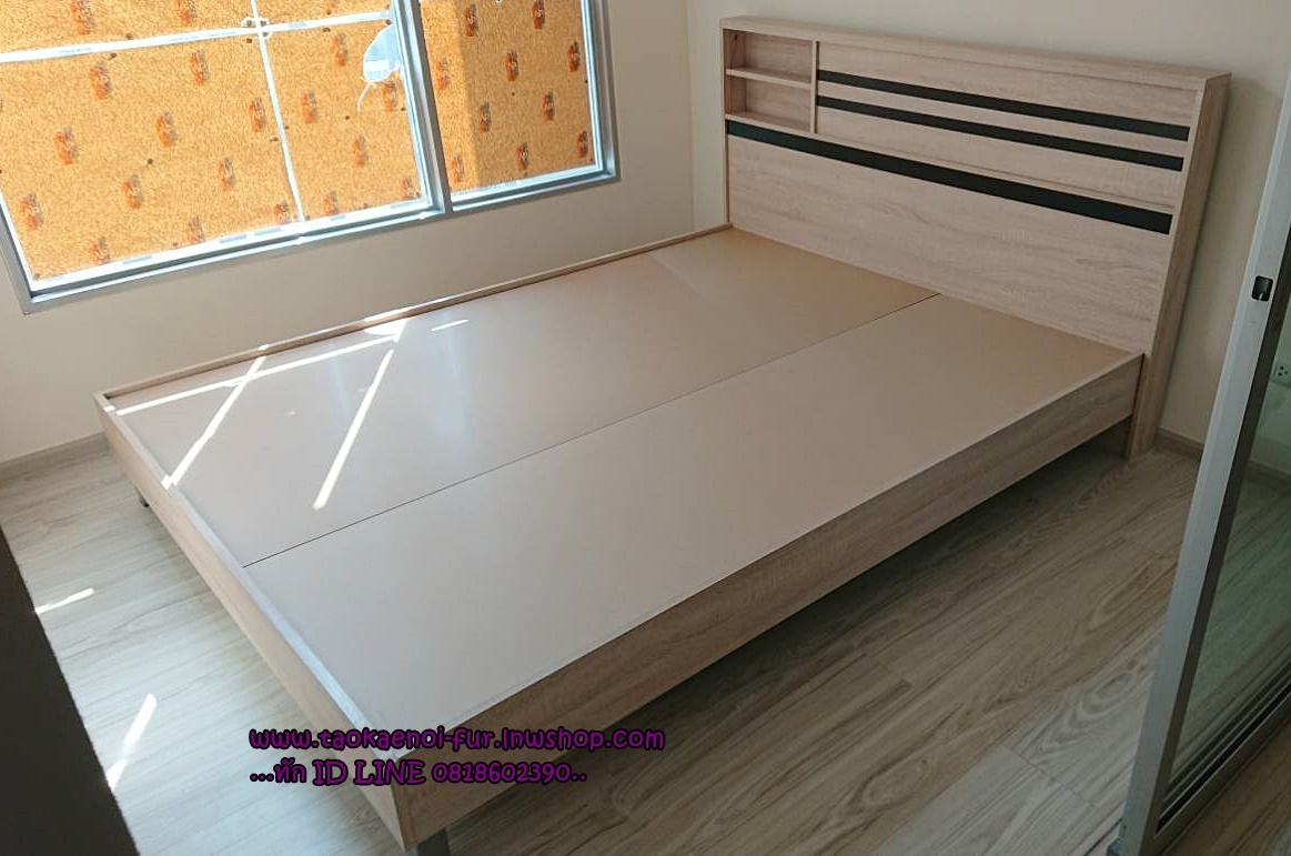 B509 เตียงไม้ 5 ฟุต