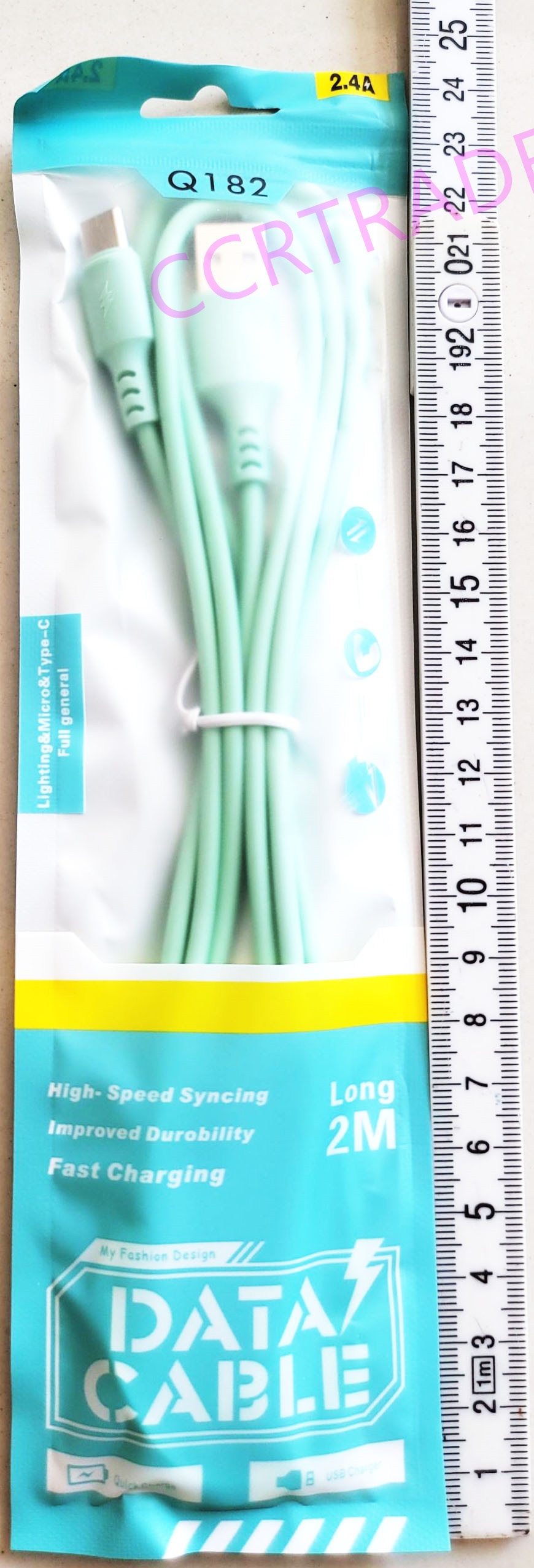 สายชาร์ทซัมซุง Type C 2 ม. ถุง 25 ซม.