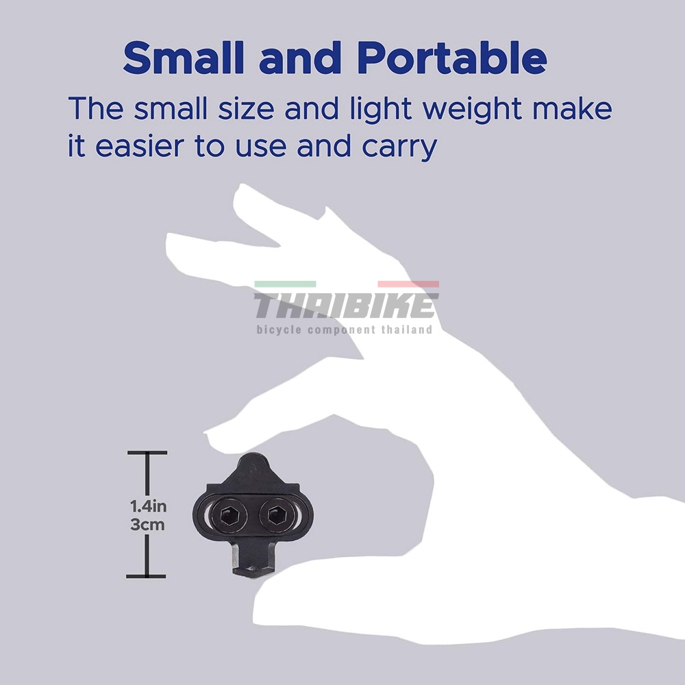 คลีตติดรองเท้าจักรยานเสือภูเขา tiebao Cleats Pedal Clipless Cleat Set คลีทภูเขา