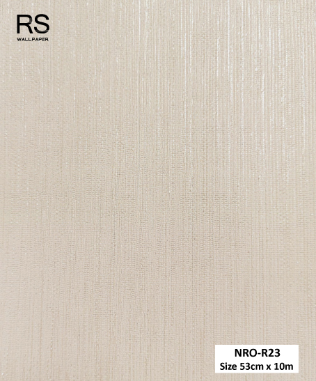 วอลเปเปอร์ สีครีม มีกลิตเตอร์สีเงิน NRO-R23