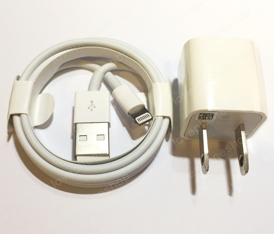 หัวชาร์ต+สายชาร์จ แท้ สำหรับ iPhone 7/7Plus, 6/6Plus 5/5S และ Ipad (Lightning to USB Cable) ส่งฟรี..