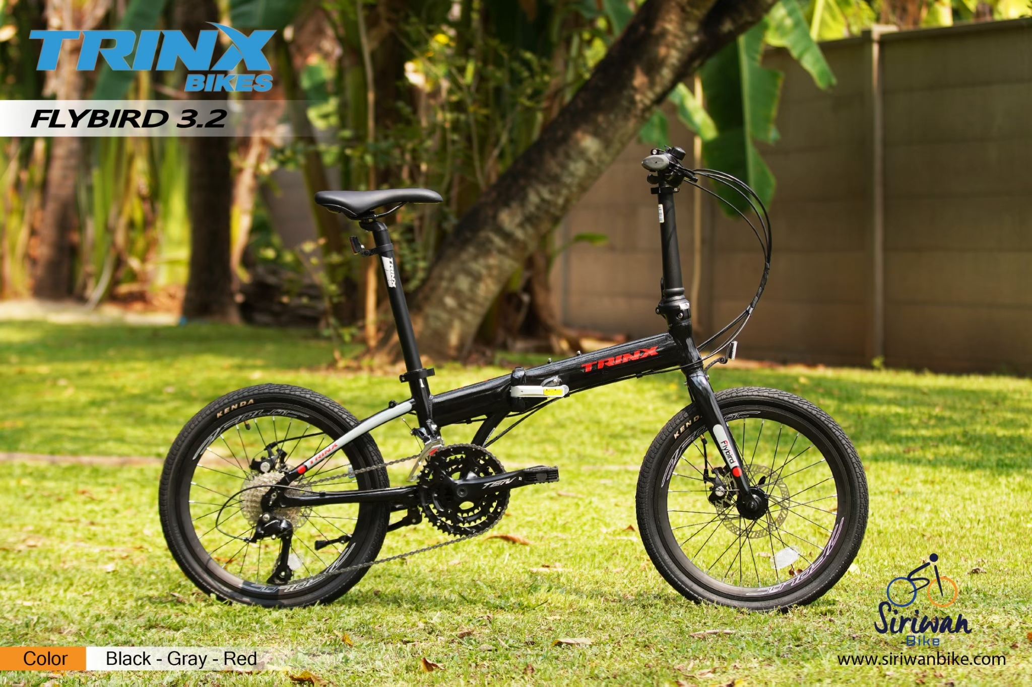 SALE!!! TRINX FLYBIRD 3.2 จักรยานพับได้เฟรมอลูฯ ล้อ 20(406) นิ้ว เกียร์ SHIMANO SORA 27 สปีด ดิสก์เบรค ดุมแบริ่ง
