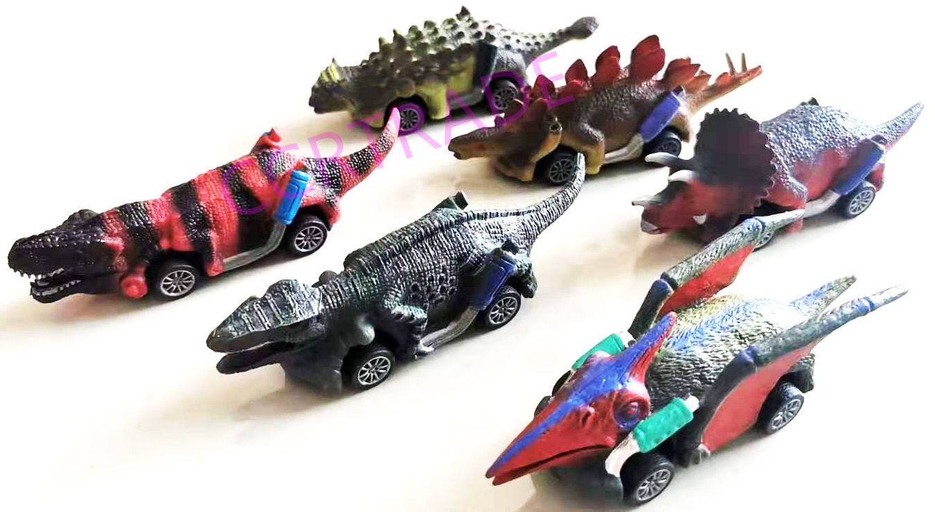 รถไดโนเสาร์ซิ่ง มีลานกล่อง 14 ซม.(1x6)