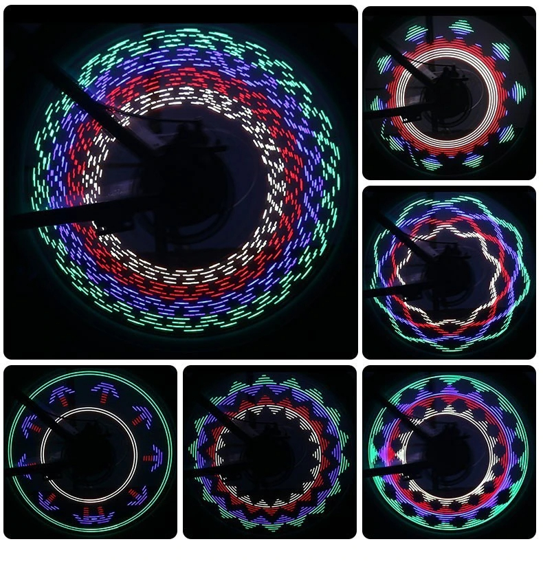 ไฟติดซี่ลวดจักรยาน รุ่นใหญ่พิเศษ ไฟ LED 16หลอด เปลี่ยนไฟได้ 32 รูปแบบ