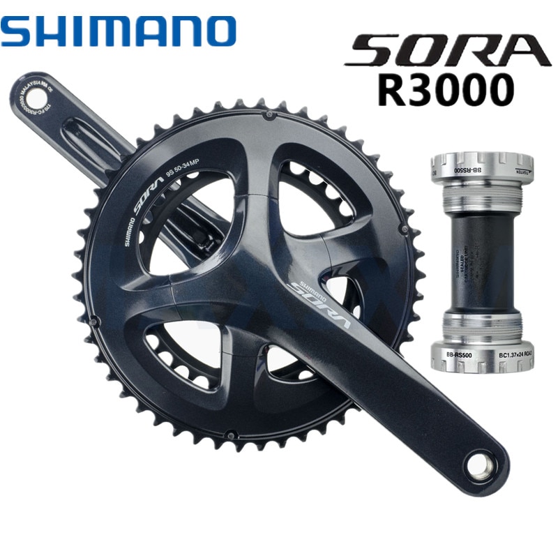 ชุดขาจาน Shimano SORA FC-R3000 2x9sp 50-34T พร้อมกะโหลก
