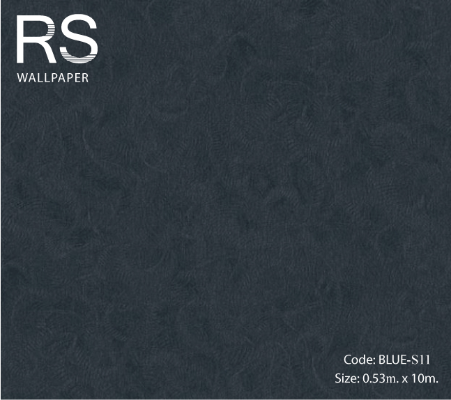 วอลเปเปอร์เทกเจอร์ขนแปรงปาดพื้นสีครามอมน้ำตาลเข้มแกมเขียวแก่ BLUE-S11