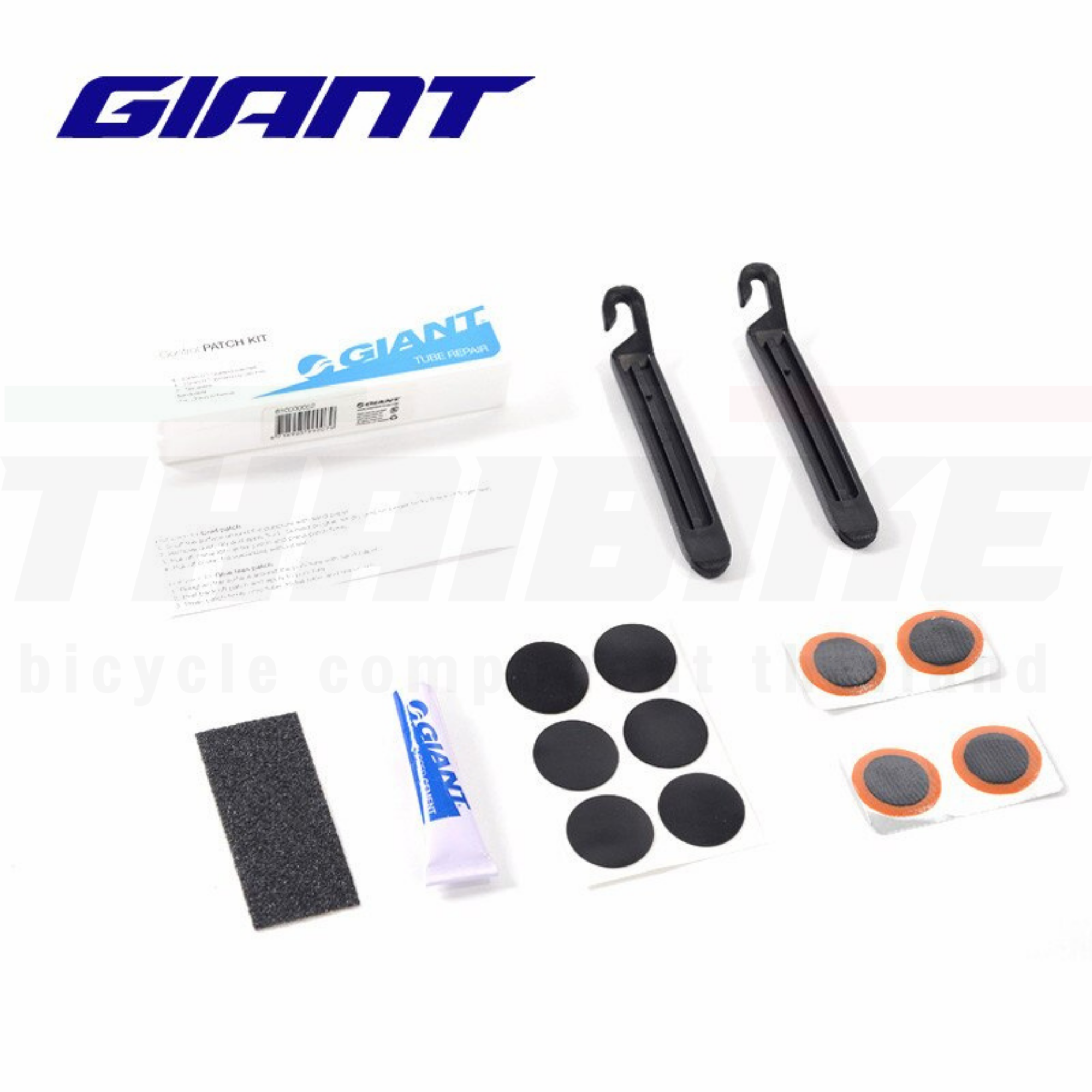ชุดปะยางจักรยาน Giant Tire Patch Kit ที่งัดยาง กาว แผ่นปะครบชุด
