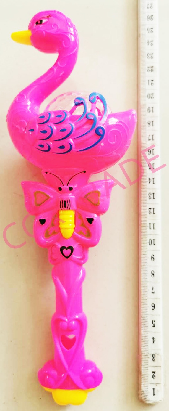 คทาหงส์สีสด มีไฟถุง 27 ซม.