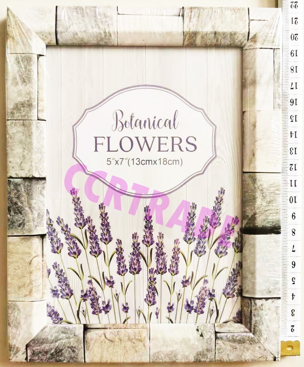 กรอบรูปพลาสติกหินอ่อน มีขาตั้ง 5x7 นิ้ว