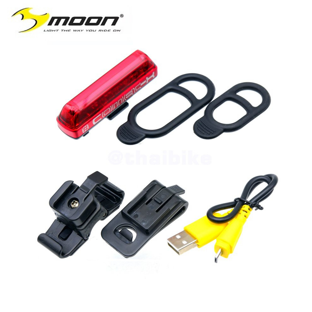 ไฟหน้าจักรยาน MOON METEOR 400 lumens ไฟท้าย MOON COMET X