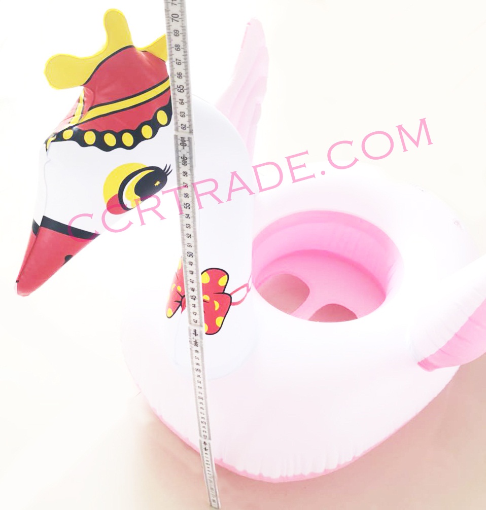 ห่วงสอดขาเป่าลม ลายหงส์ขาว มีเสียง 45x60 ซม.(1x3)