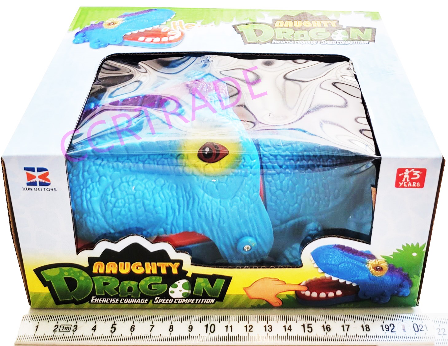 มังกรสีสดงับนิ้วกล่อง 15x21 ซม.(1x3)