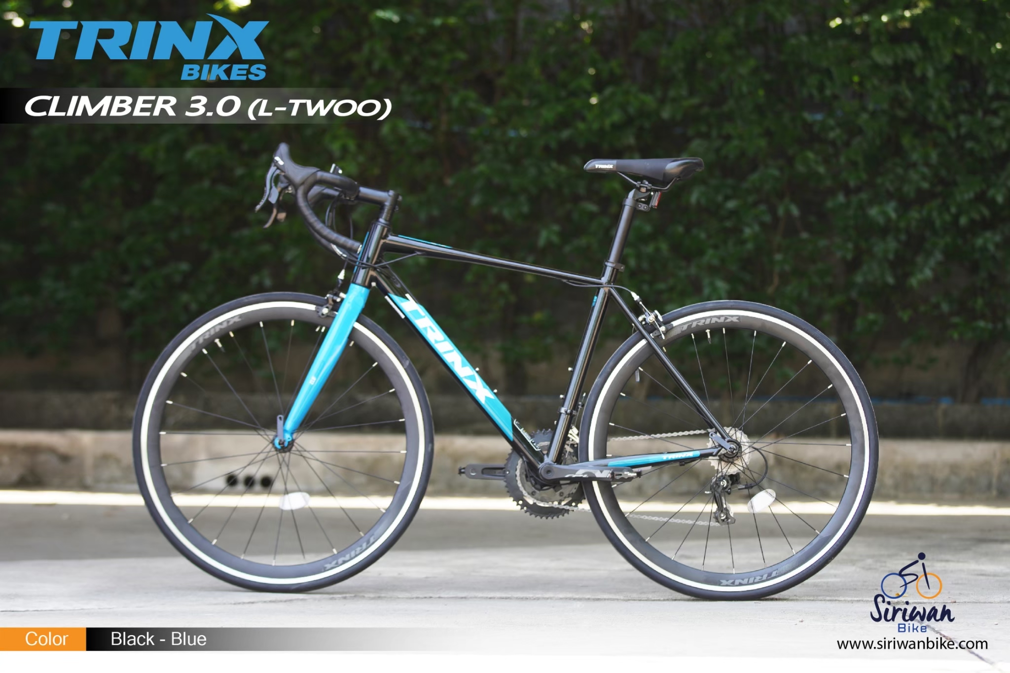 TRINX : Climber 3.0 เสือหมอบ เฟรมอลูมิเนียมซ่อนสาย 18 Speeds ล้อแบริ่ง