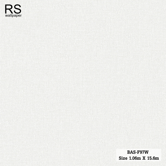 วอลเปเปอร์ ลายผ้าสีขาว BAS-F97W