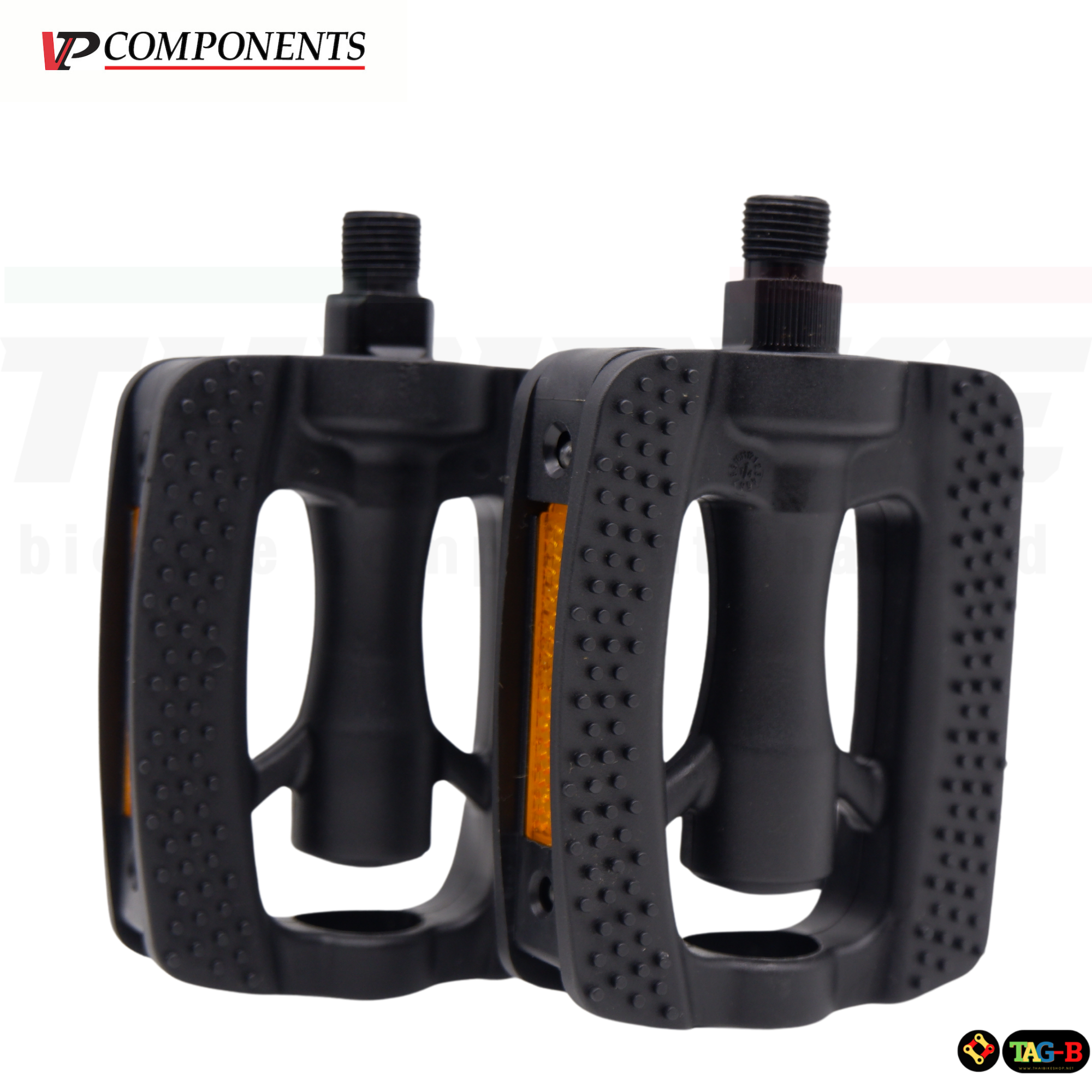 บันไดจักรยานเสือหมอบ เสือภูเขา VP COMPONENT รุ่น TAG-B มีไฟในตัว (แกนใหญ่)