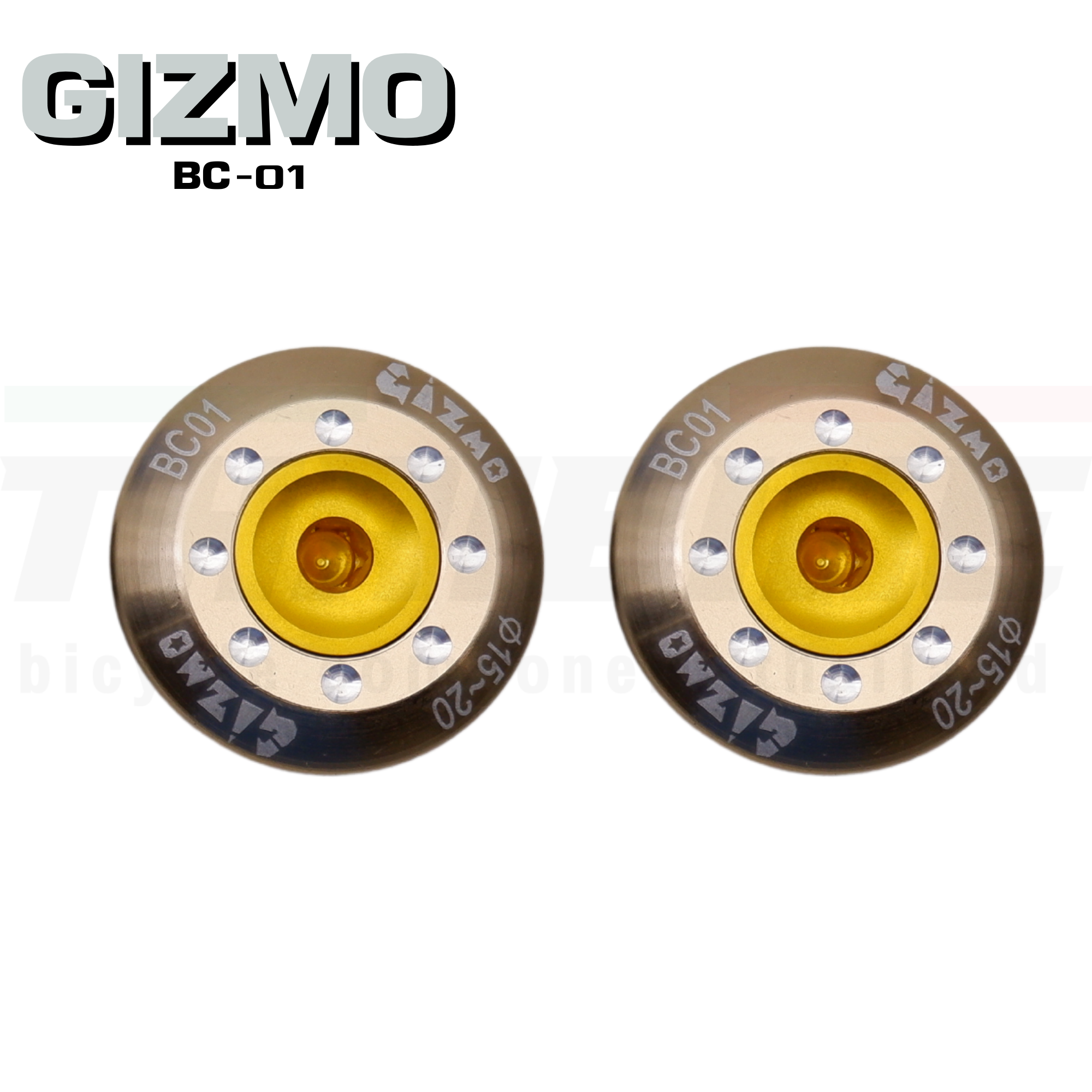 จุกปิดปลายแฮนด์เสือหมอบ เสือภูเขา อลูมิเนียม CNC ยี่ห้อ GIZMO BC-01