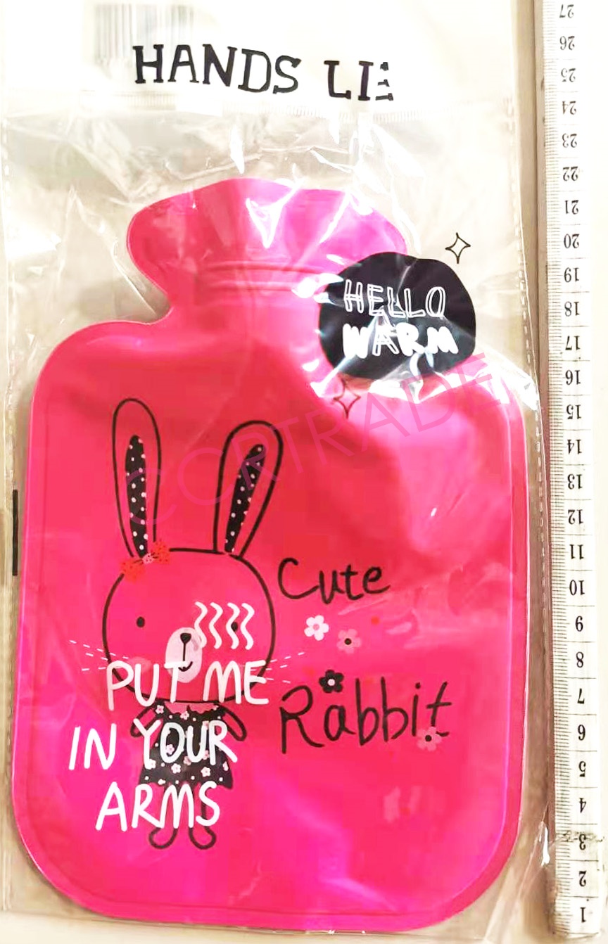 กระเป๋าน้ำร้อนการ์ตูนสีหวาน 14.5x21 ซม.