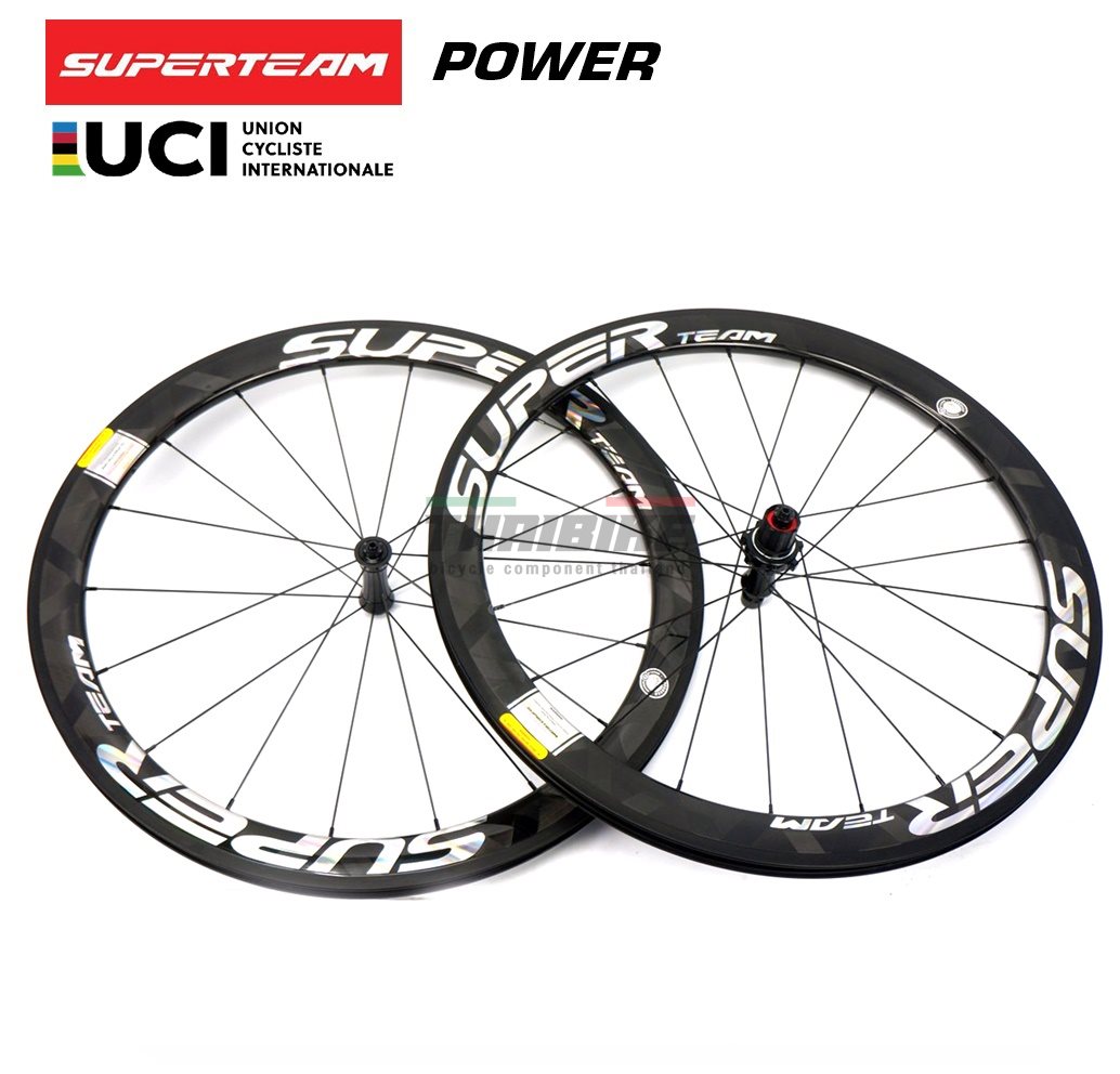 ล้อจักรยานเสือหมอบคาร์บอน SUPERTEAM POWER 700C ประกัน 2 ปีครึ่ง