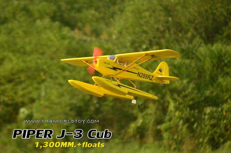 PIPER J-3CUB SEAPLANE +FLOAT 1,300MM. (PNP)
