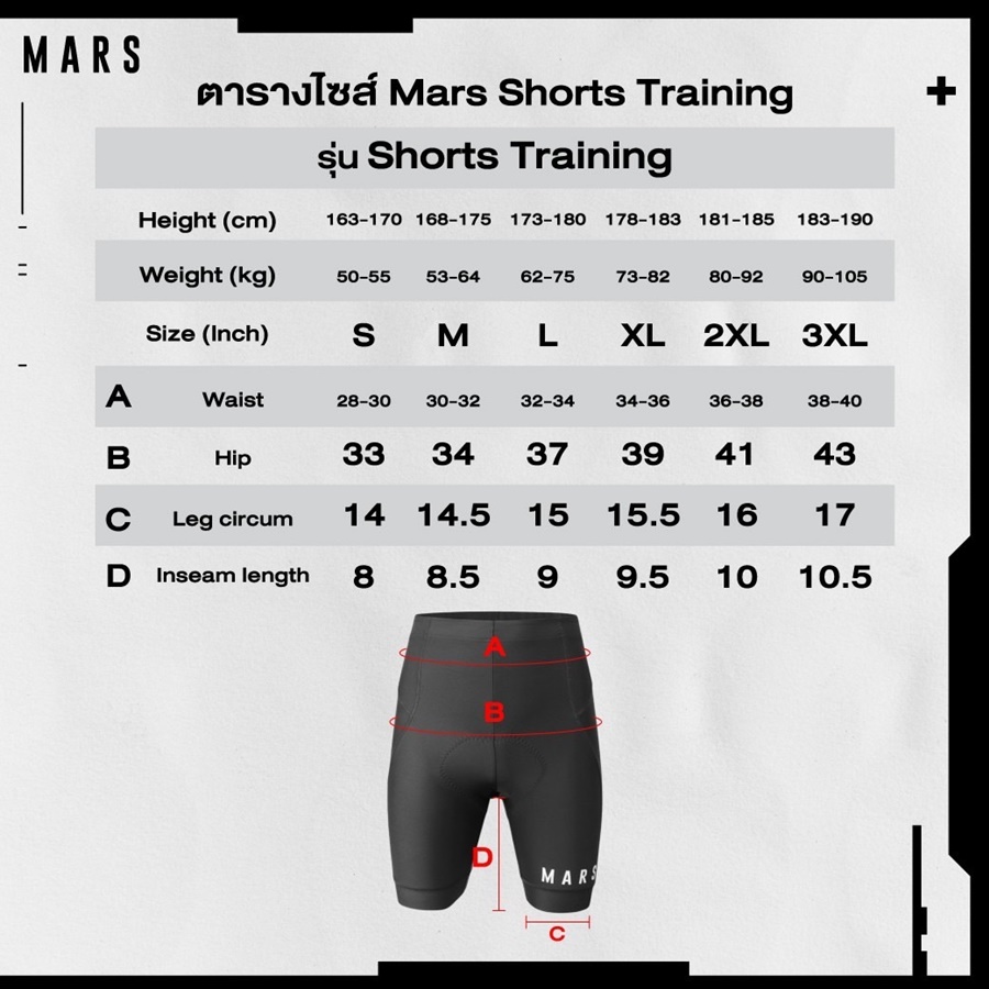 Mars Training กางเกงปั่นจักรยานขาสั้น ระบายเหงื่อ แห้งเร็ว ยืดหยุ่นสูง แผ่นเป้า NIMBUS PRO 120