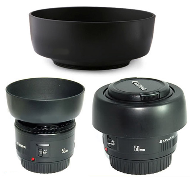 Canon Lens Hood ES-62 Reversible ขนาด 52 mm. for Lens EF 50 f1.8
