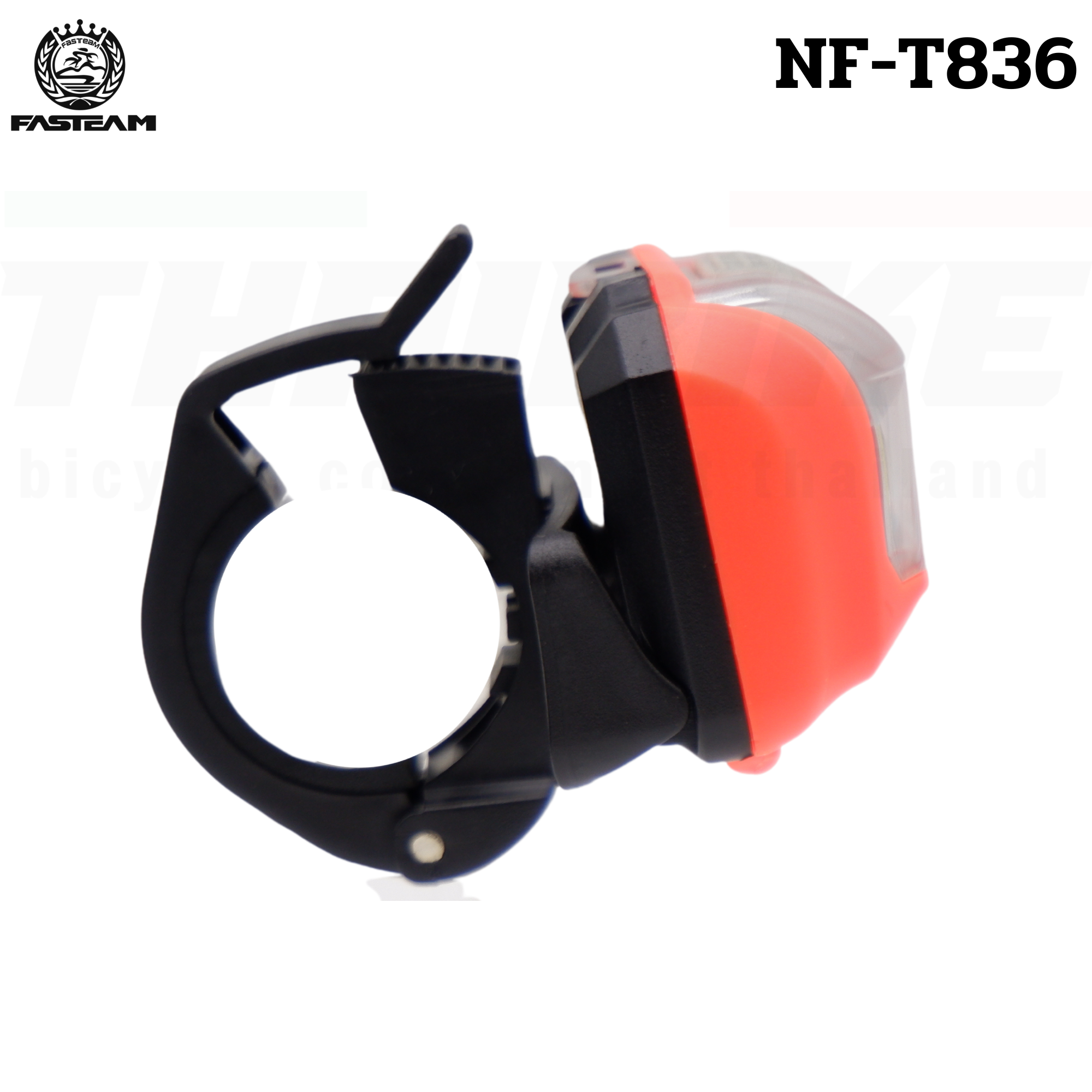ไฟหน้าจักรยานสีขาว COB NF-T836 ใช้ถ่าน 3A 3 ก้อน