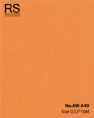 วอลเปเปอร์สีส้ม มีเทกเจอร์ No.AW-A40