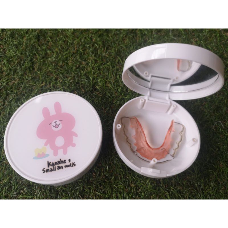 กล่องรี กล่องใส่รีน่ารัก ลายการ์ตูนมีกระจก พร้อมส่งจากไทย