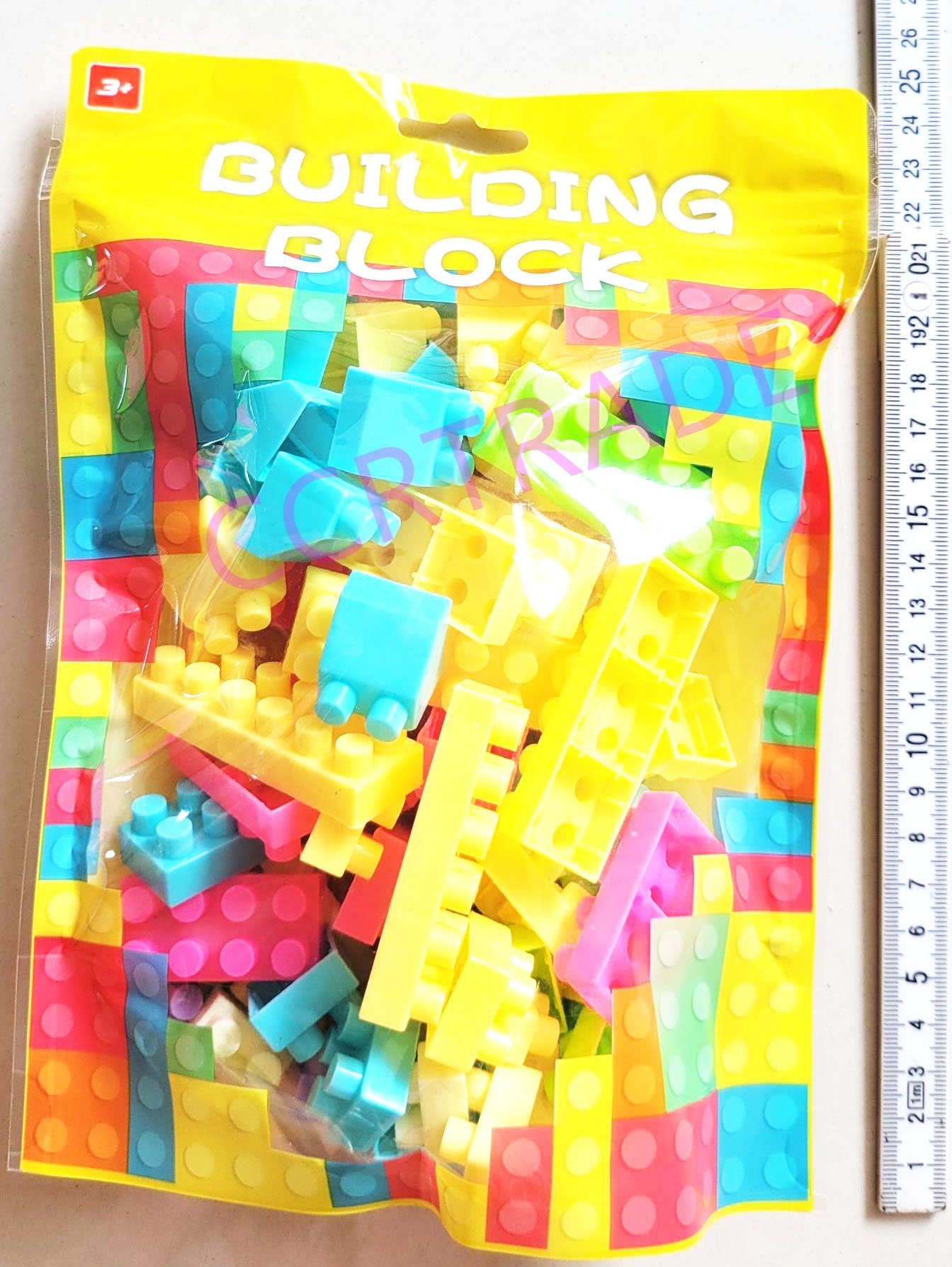 เลโก้ตัวต่อสีสด 75 ชิ้นถุงซิป 23 ซม.(งานห้าง)