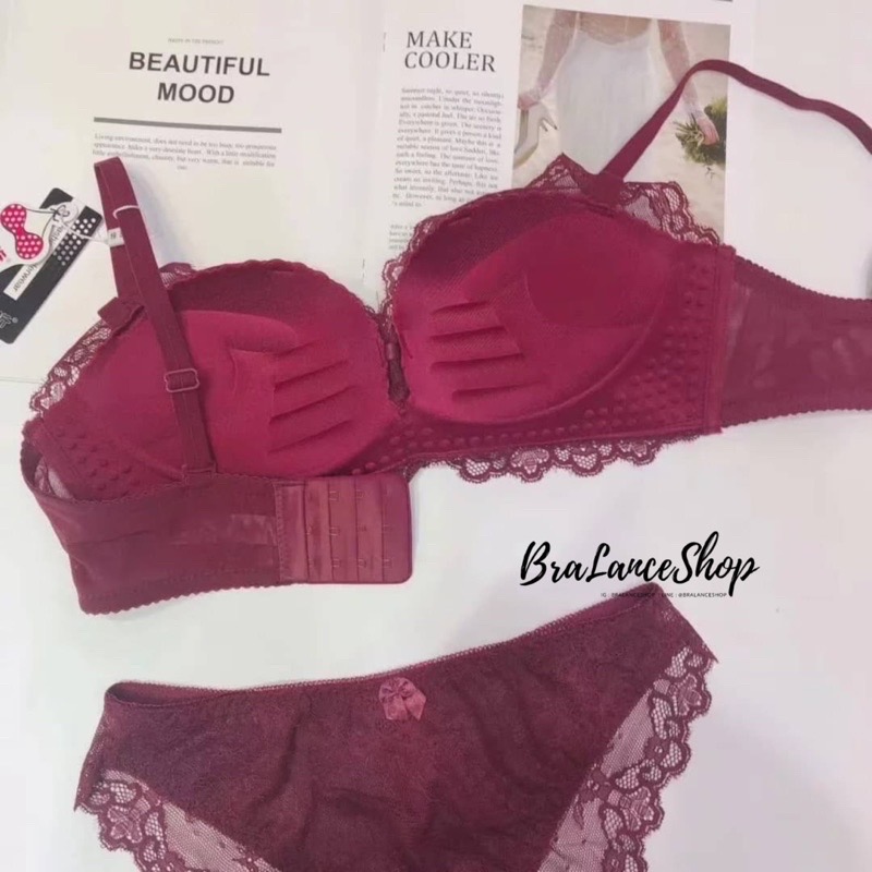 BLS✿8208 Setบรา+กกน. ชุดชั้นในลูกไม้ งานคัตติ้งไฮเอนพรีเมี่ยม💯