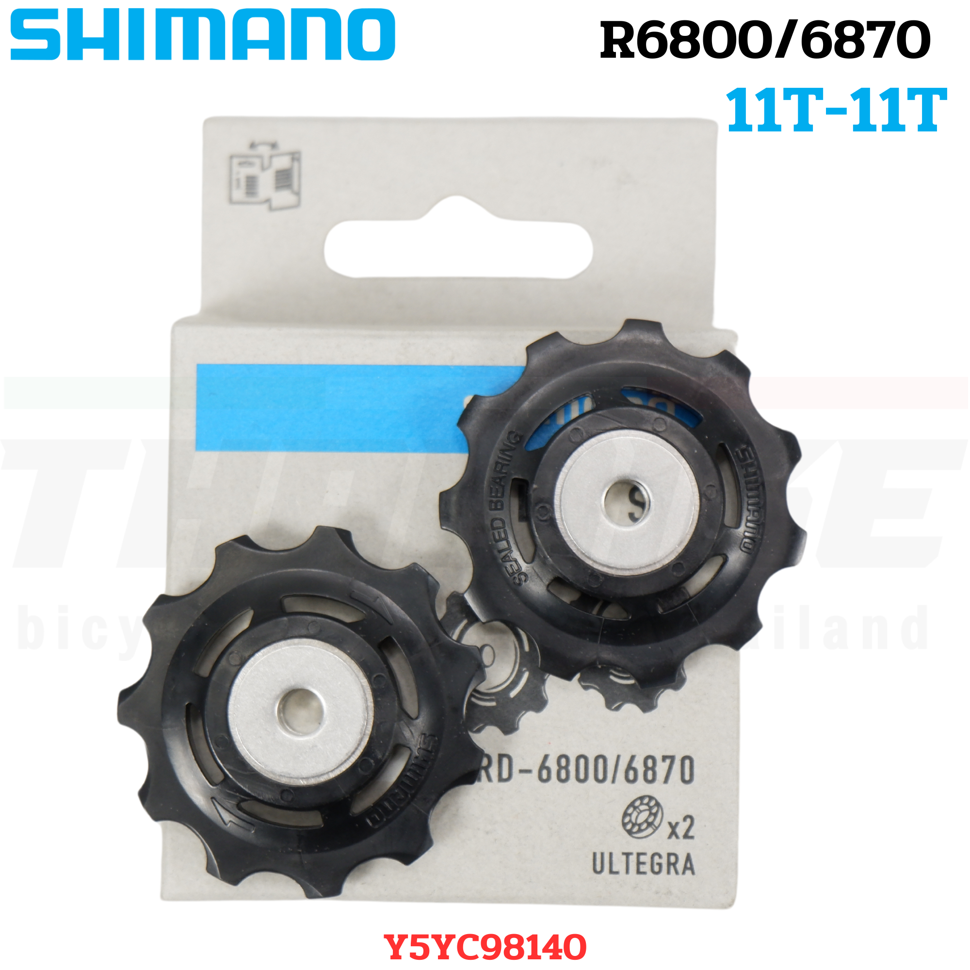 ลูกกลิ้งตีนผีหลังจักรยานเสือหมอบ PULLEY SHIMANO 4700/5800/6800/R8000/M4000/M610/M6000/M7000/M780/M8000/6700/Deore/XT/SLX/Ultegra/105