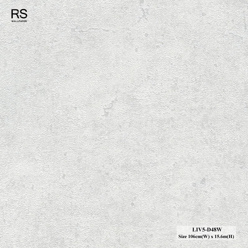 วอลเปเปอร์ลายปูนเปลือยคอนกรีต สีเทาอ่อน LIV5-D48W