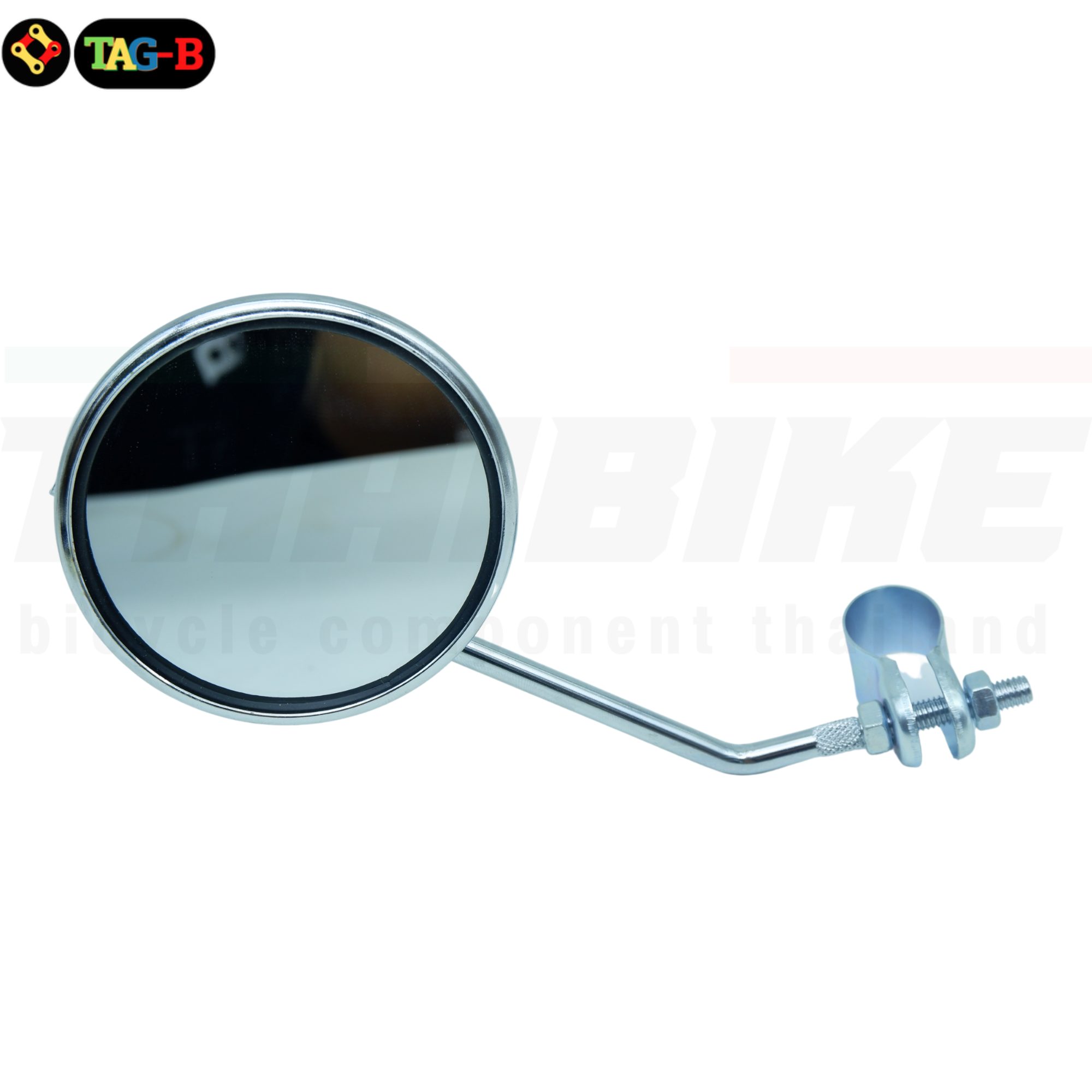 กระจกจักรยานแบบวินเทจ คลาสสิกย้อนยุค กระจกมองหลังรอบ3 นิ้ว ชุบโครเมี่ยม