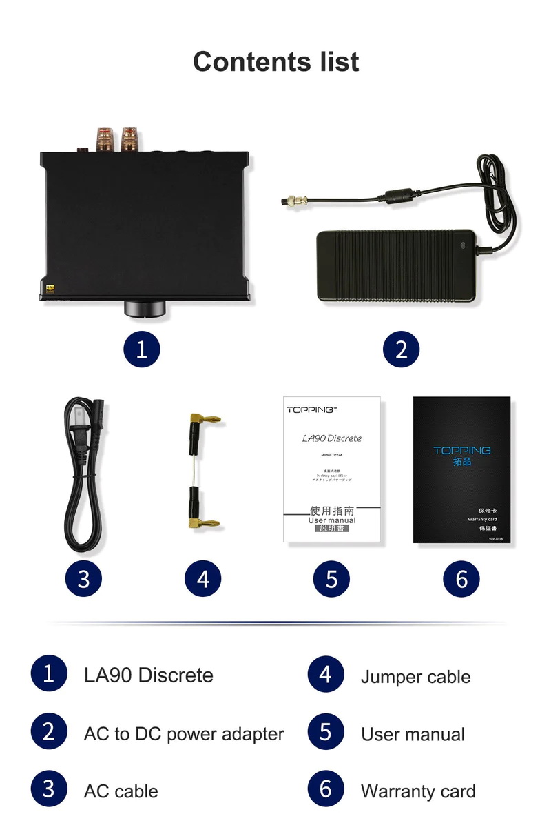 Topping LA90 Discrete NFCA Amplifier ตั้งโต๊ะ รองรับ Hi-Res ประกันศูนย์ไทย