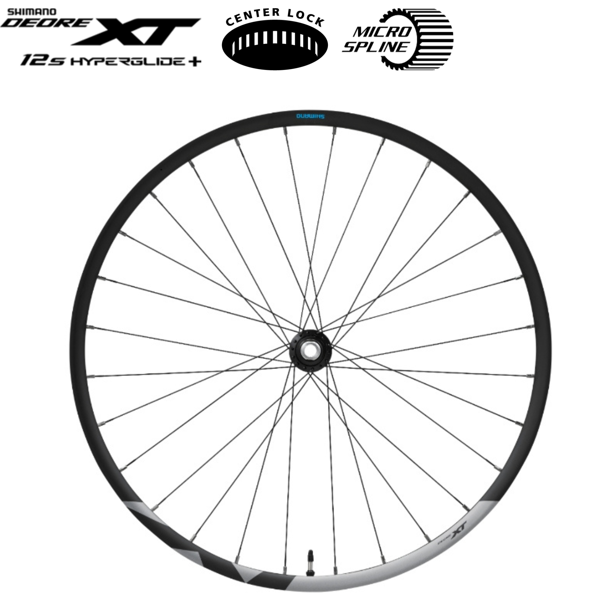 ชุดล้อจักรยานเสือภูเขา SHIMANO DEORE XT Trail Tubeless WH-M8120-TL-R12-B-29